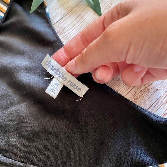 Charlotte Russe striped long sleeve mini dress - Picture 3 of 5